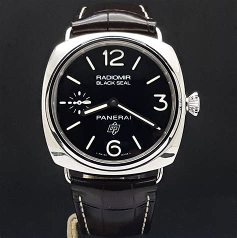 panerai black seal date|radiomir panerai price.